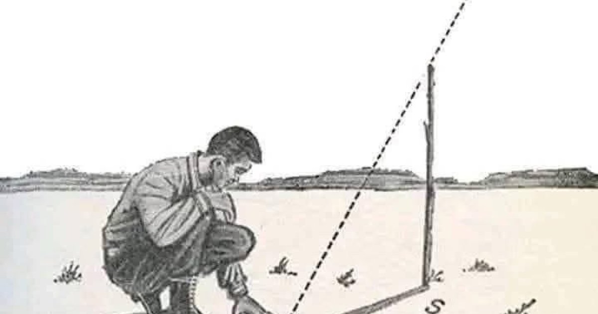 لمریزه قطب نما- د لمر څخه څلور طرفه پیداکول
