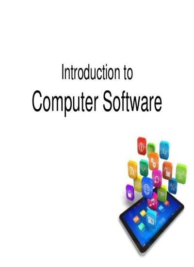 Introduction to Computers and Software (1)