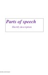 Parts of speech cover image